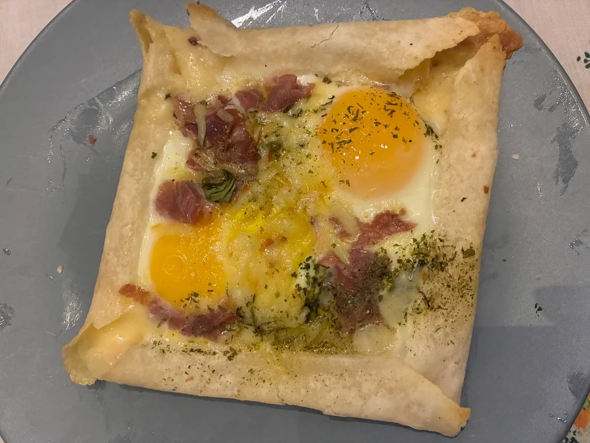 Tortilla oeuf fromage