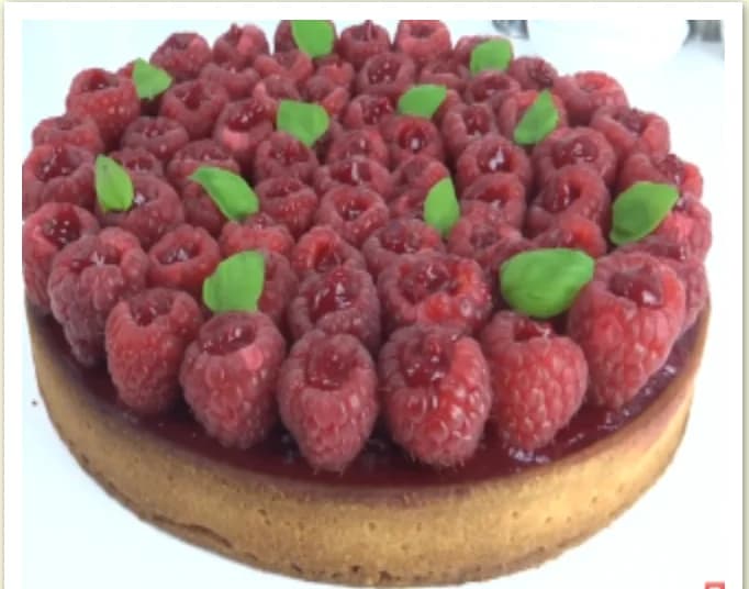 Tarte aux framboises