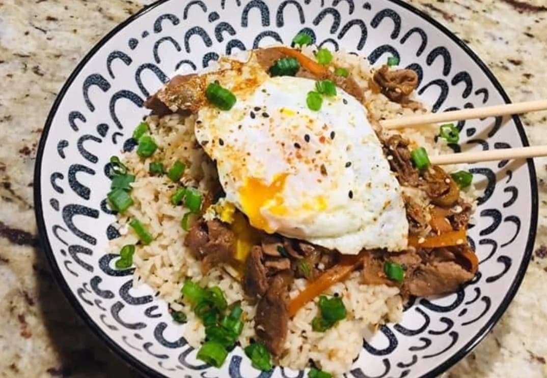 Boeuf au riz japonais