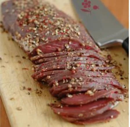 Gravelax de bœuf